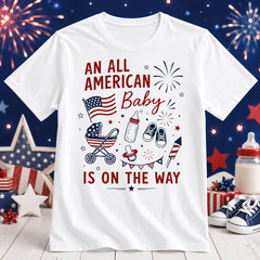 Patriotic Parent Pregnancy 4th of July T-Shirt