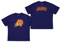 FISLL NBA Men’s Phoenix Suns Team Color, Name and Logo Premium T-Shirt