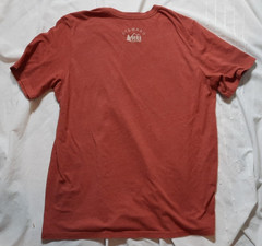 REI Co-op Mens Large Stewardship Graphic T-Shirt Red Blend Outdoors