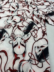 Drug Honey Zip Blouse Anime Japanese Mask Unisex SEE Measurements For Size