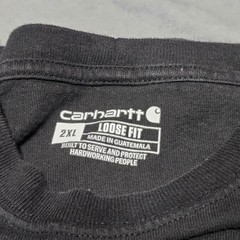 Carhartt Shirt, Sz 2XL, Black Loose Fit Long Sleeve Workwear, TK0231-M