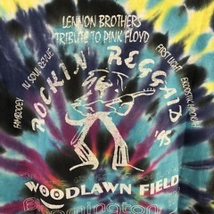 VTG Rockin Reggaid Woodlawn Field Bloomington IN Pink Floyd Tribute Tye Die USA