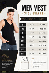 6 PACK 3 Men’s Vest Tops 100% Cotton Plain Classic Summer Training Gym Tank Top