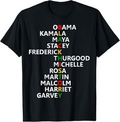 2025/Black History Month Leaders Black History Month T-Shirt. T-Shirt
