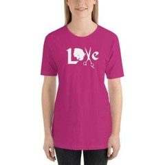 STYLIST LOVE SHORT-SLEEVE UNISEX T-SHIRT – 100% Combed & Ring-spun Cotton Great