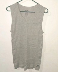 Billabong Men’s Ribbed Tank Top XL Gray 100% Cotton