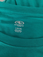 ATHLETIC WORKS DRIWORKS COOL TURQUOISE TRI BLEND MUSCLE Tank Sz L