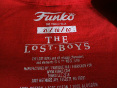 Funko POP! Tees The Lost Boys David and Die Hard John McClane XL Shirts w/ Boxes