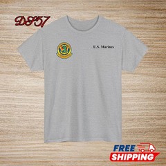 2nd Battalion 4th Marine Regiment USMC Small Logo T-Shirt S to 5XL Made In USA