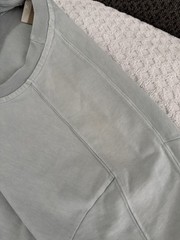 KITH Garment Dyed Paneled Tee T Shirt Light Indigo Blue Size XL SS20 Cotton