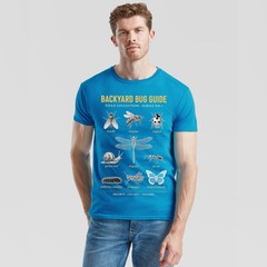 Mens Insects Hand Sketch T Shirt Nature Art Design Graphic Tee