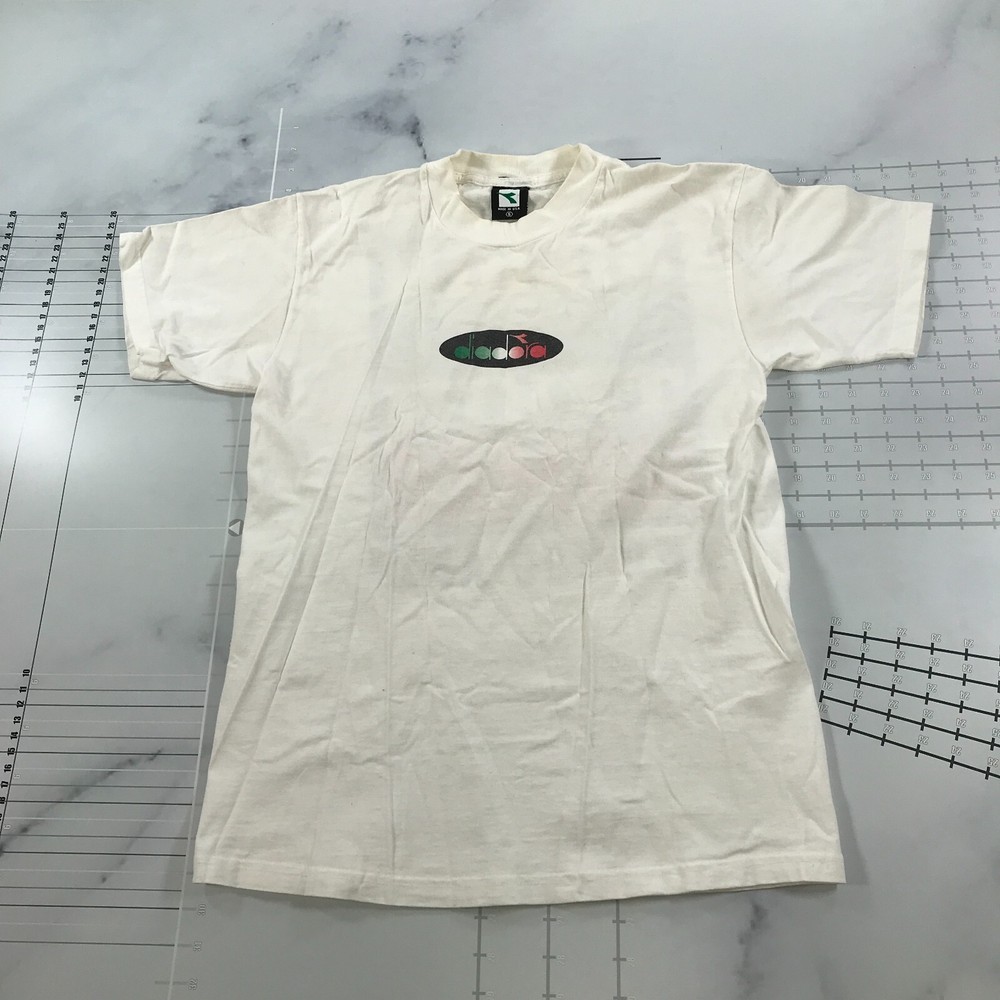 Vintage Diadora T Shirt Mens Small White Kickin Butt and Takin Names and You Are