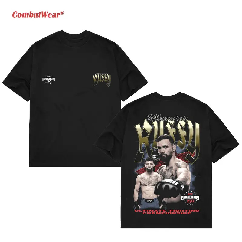 CombatWear Mauricio Ruffy UFC Freedom 250 Graphic T-Shirt MMA Fan Sports Gift