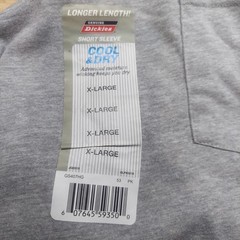 Dickies work t-shirt heather gray Men’s XL GS407HG