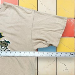 Vintage Y2K Humor Gamer Graphic Tee Men XL Jerzees Drive Me Nuts Beige Cream Art