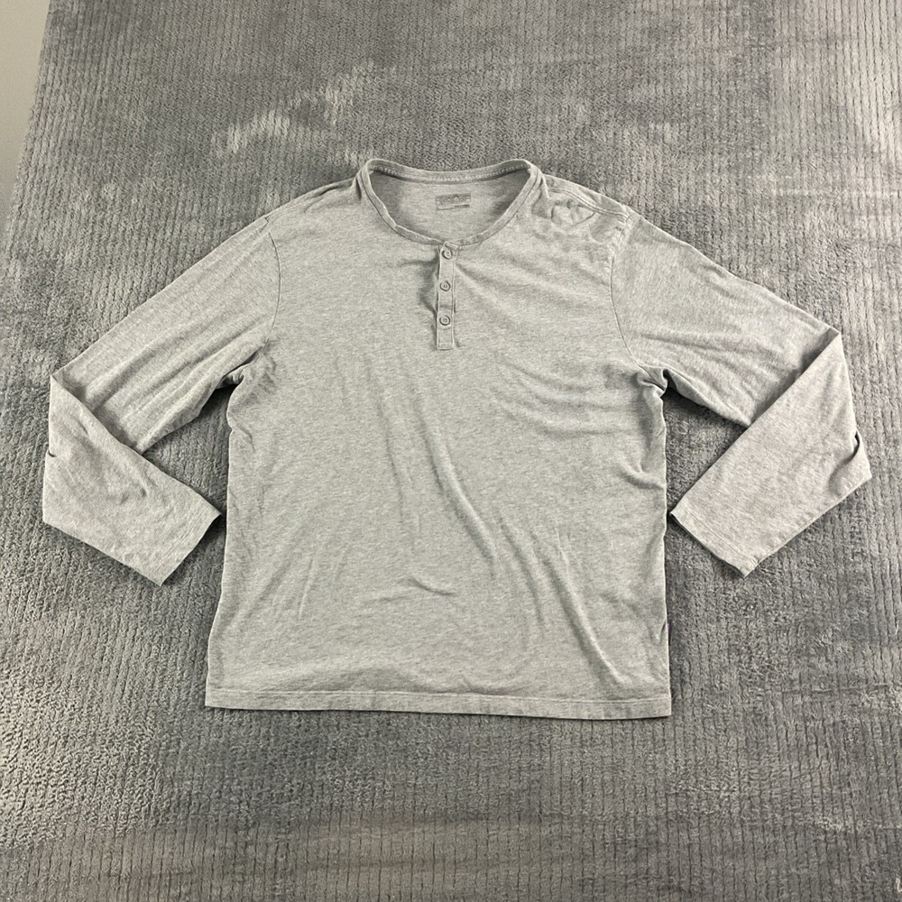 Patagonia Shirt Mens Large Long Sleeved Daily Henley Gray Casual