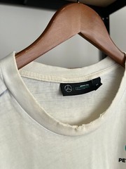Mercedes Benz AMG Petronas Racing F1 White T-shirt Sz M