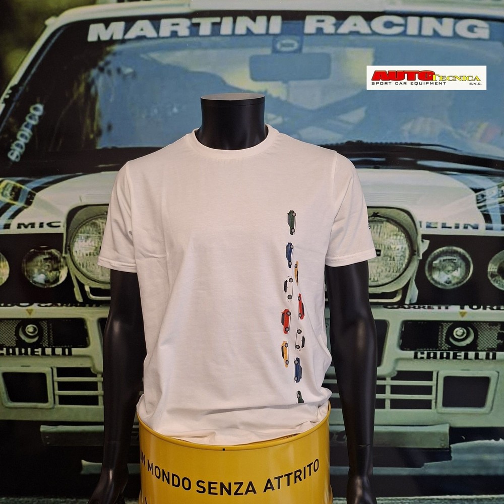 WHITE SPARCO SHORT SLEEVE T-SHIRT MODEL LANCIA DELTA HF COLLECTION T-SHIRT T-SHIRT