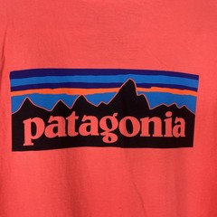 Patagonia P-6 Logo Coral 100% Organic Cotton S/S T-Shirt 51865 Men’s Size Medium