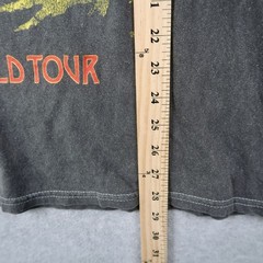 David Bowie 1972 World Tour Graphic T-Shirt Mens Large Black Ziggy Stardust Rock