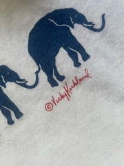 Vintage Republican Political Elephant George T Shirt (Size XL) Single Stitch