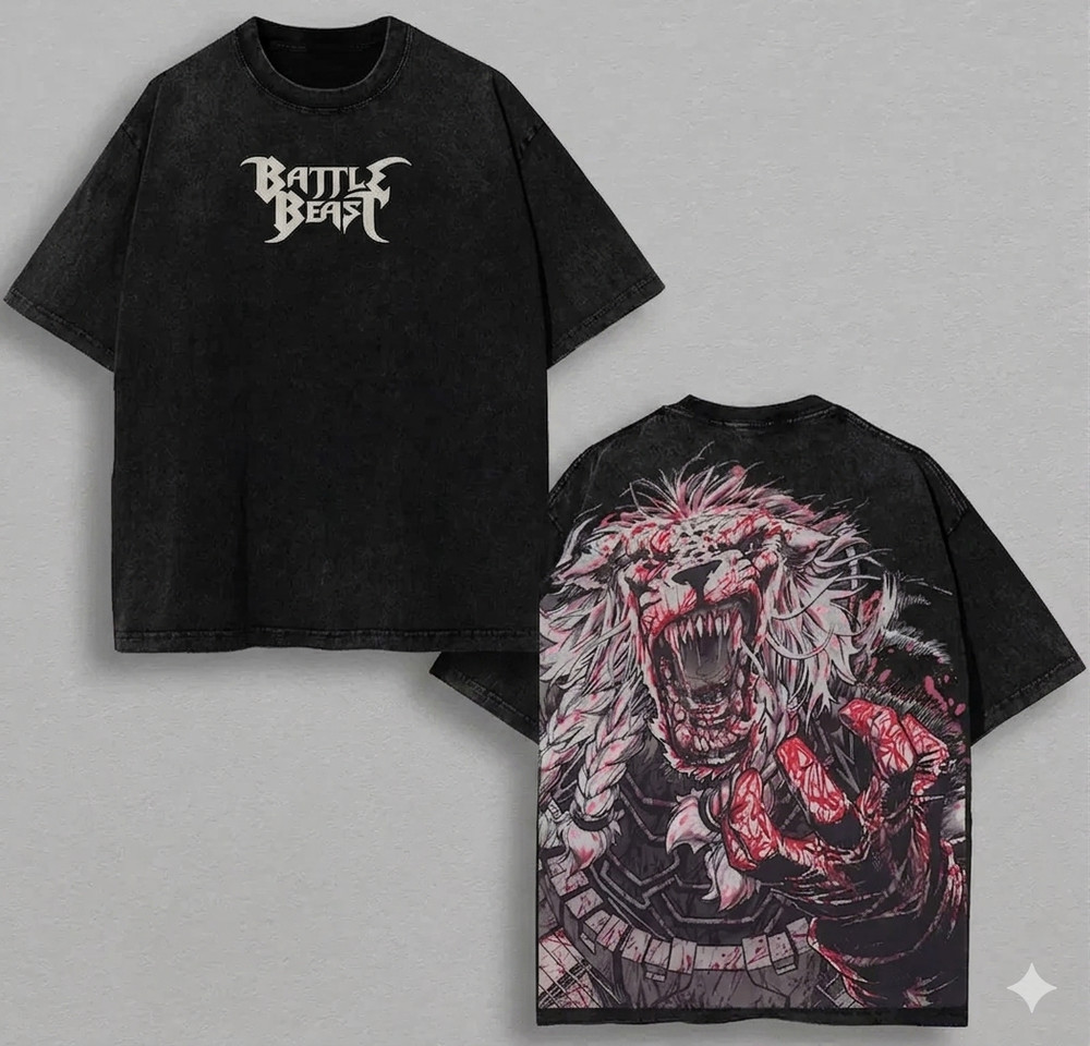 Battle Beast Comic T-Shirt Vintage Graphic Tee Streetwear Retro Villain Shirt