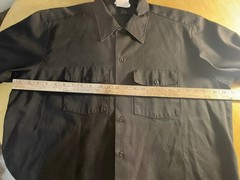 mens dickies work shirt xl all black short sleeve, punk rock, alternative fun