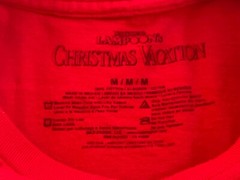 NATIONAL LAMPOONS CHRISTMAS VACATION Short Sleeve T-Shirt Red Medium