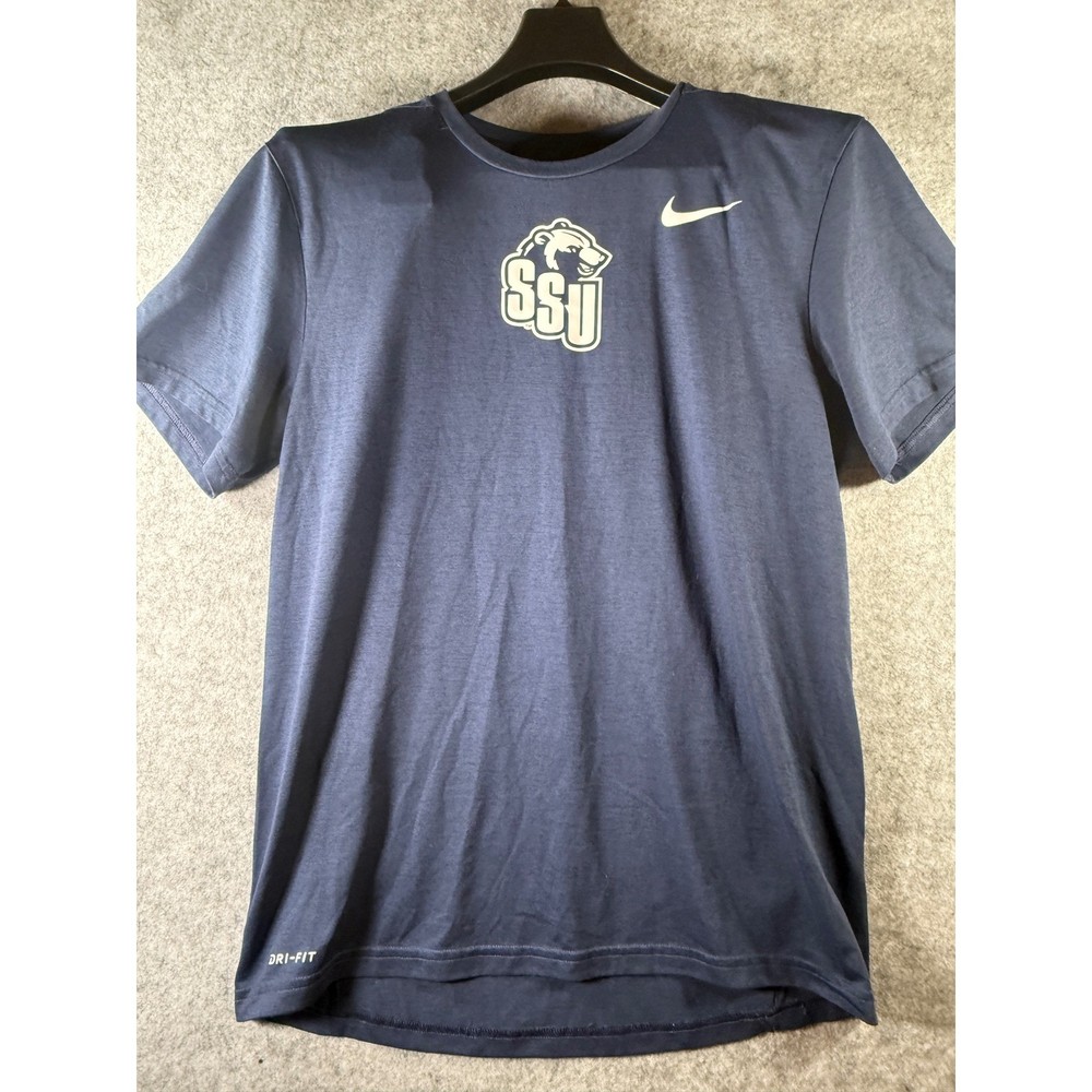Nike Dri-FIT Shawnee State University SSU Bears T-Shirt Mens Medium Navy Blue