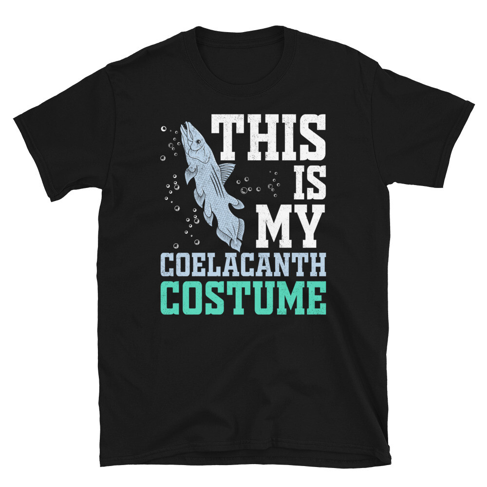 This Is My Coelacanth Costume Aquatic Fish Novelty Short-Sleeve Unisex T-Shirt