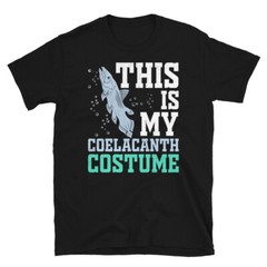 This Is My Coelacanth Costume Aquatic Fish Novelty Short-Sleeve Unisex T-Shirt