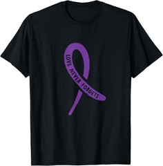Alzheimer’ Awareness Love Never Forgets Purple Ribbon T-Shirt