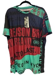 Reason Brand All Over Graphic T-Shirt Men’s Size XL Multi Colors Unisex NWT