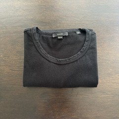 Vince Men’s 2XL 100% Cotton Crewneck Black USA Made Classic Basic T-Shirt