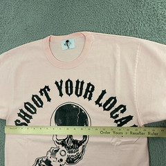 Warren Lotas T-Shirt size Medium Shoot Your Local Heroin Dealer Skull Western