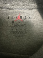 Air Jordan MJ Brand Photo Short Sleeve Youth L T-Shirt Carbon Heather HJ2354-091
