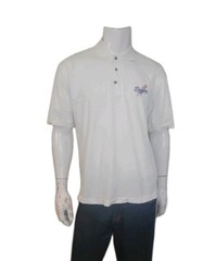 Vintage True Fan Los Angeles Dodgers Baseball MLB White Polo Shirt Men’s Size L