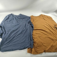 Lot of 10 Crew Neck Pull Over Long Sleeve T-shirts Mens Size M/L/XL