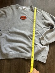 VINTAGE Nike Team Nike Logo patch Sweatshirt XL Gray USA Swoosh sports MINT