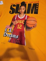 SLAM Magazine JuJu Watkins 30th Anniversary Takeover T-Shirt Gold XL USC Basketb