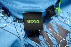 Hugo Boss Men’s “Tee 3” Blue Logo Print Short Sleeve T-Shirt US 2XL IT 56