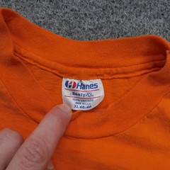 Vintage Panama Jack T Shirt Mens XL Orange Single Stitch 80s