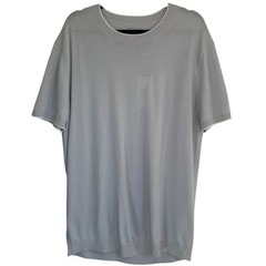 NWT Collars & Co Men’s 2XL Premium Wool Cotton Knit Shirt Blue Gray Contrast SS