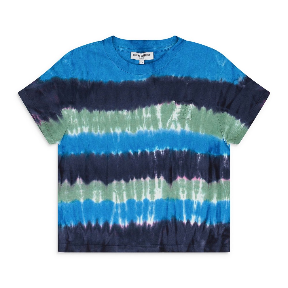 Opening Ceremony Multicolor Tie Dye Mini Box Logo T-Shirt SIZE S $110