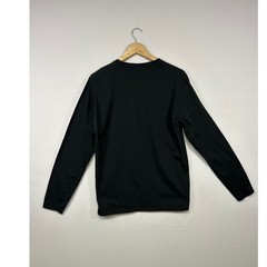Naturecore Port & Company Mens Med Black Cardinal Bird Graphic Long Sleeve Tee