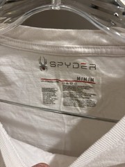 Spyder Brand Men’s Or Boys Long Sleeve T-Shirt Size Adult Medium Cotton EUC