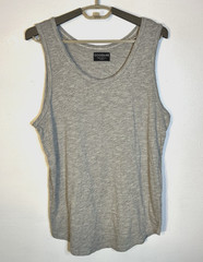 GoodLife Men’s Medium Grey Tri-Blend Scoop Neck Curve Hem USA Made Tank Top
