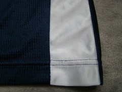 Vintage Nike Mens Size L Satin Swoosh Basketball Blue Orange Tank Top Jersey