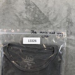 J.Crew Shirt Mens Medium Gray Garment Dyed Pocket Tee Made USA Cotton Basic