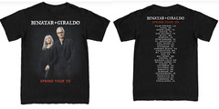 Pat Benatar Neil Giraldo Spring 2025 Tour 2 Side Black All Size Shirt